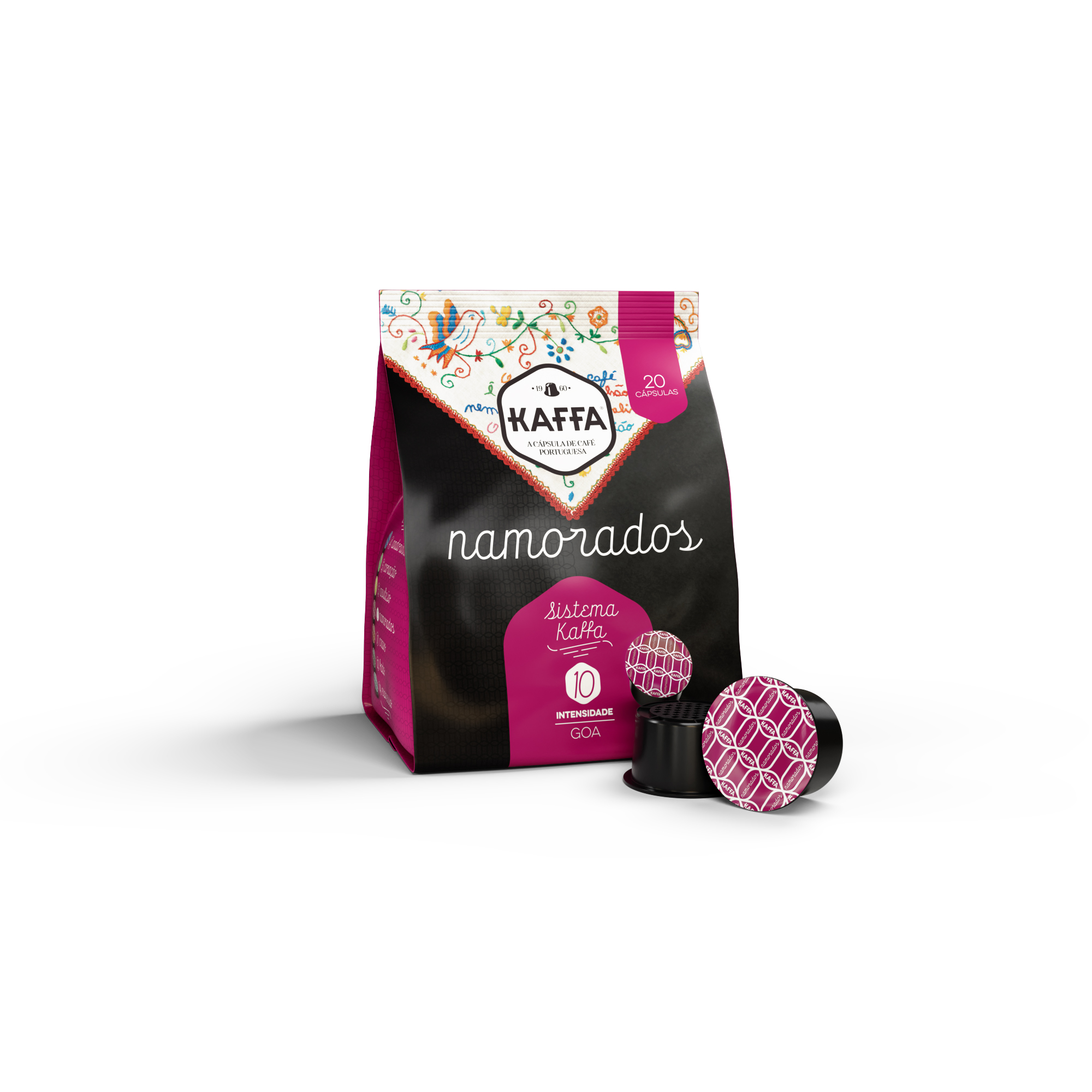CÁPSULAS KAFFA CAFÉ SK NAMORADOS GOA INTENSIDADE 10 20UN
