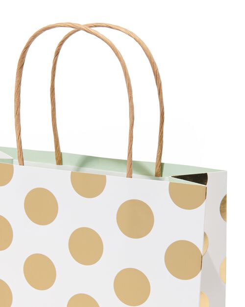 sac cadeau en papier 21x18x8 pois