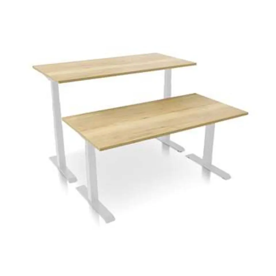 MRC PRO elektrisch ARBO zit-sta bureau 120x80 cm robuust eiken
