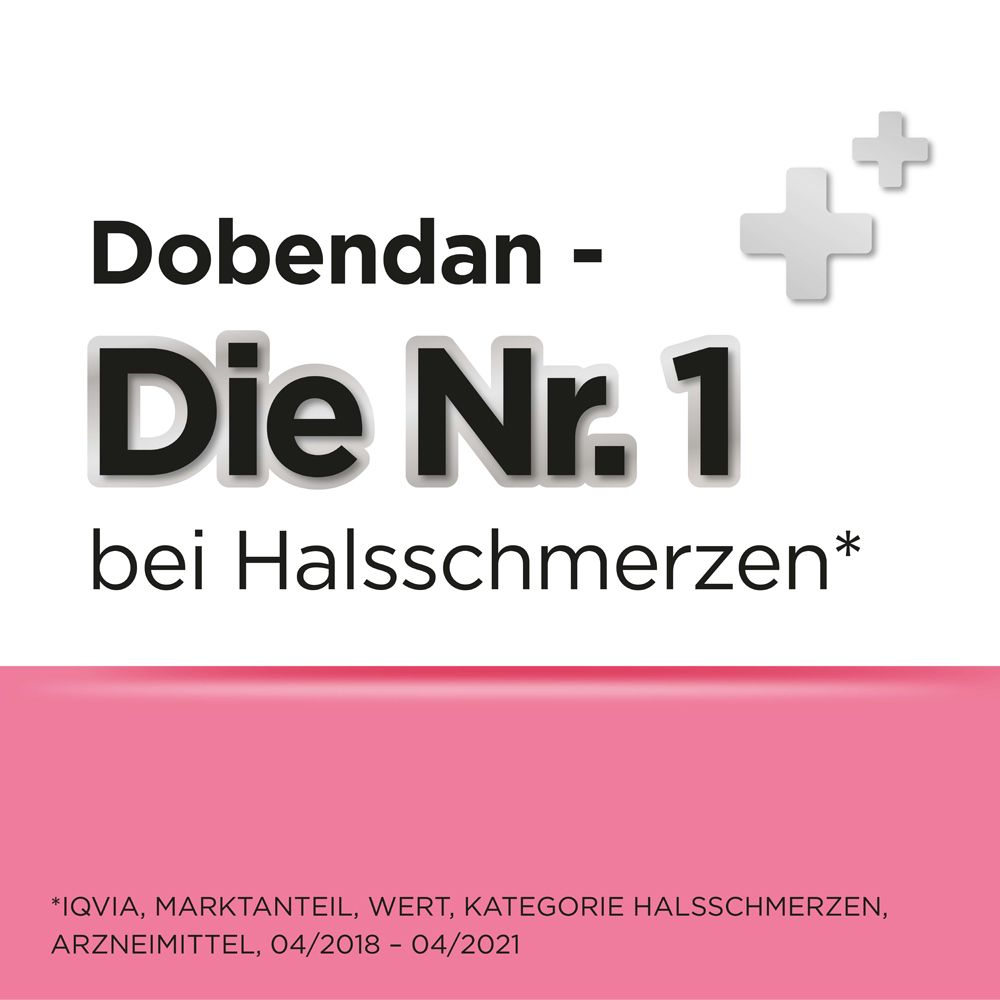 Dobensana® Junior Lutschtabletten Erdbeergeschmack bei ersten Anzeichen von​ Halsschmerzen