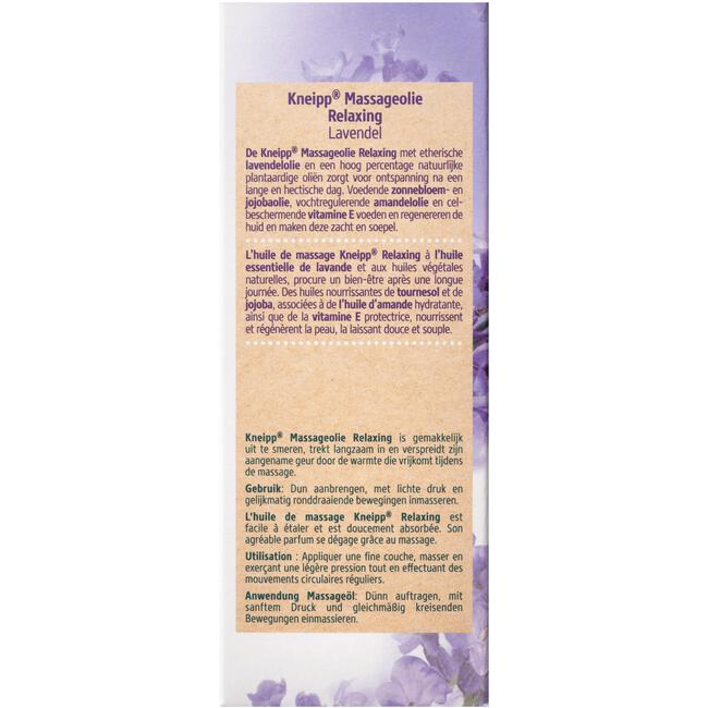 Kneipp Relaxing Massageolie 100 ML