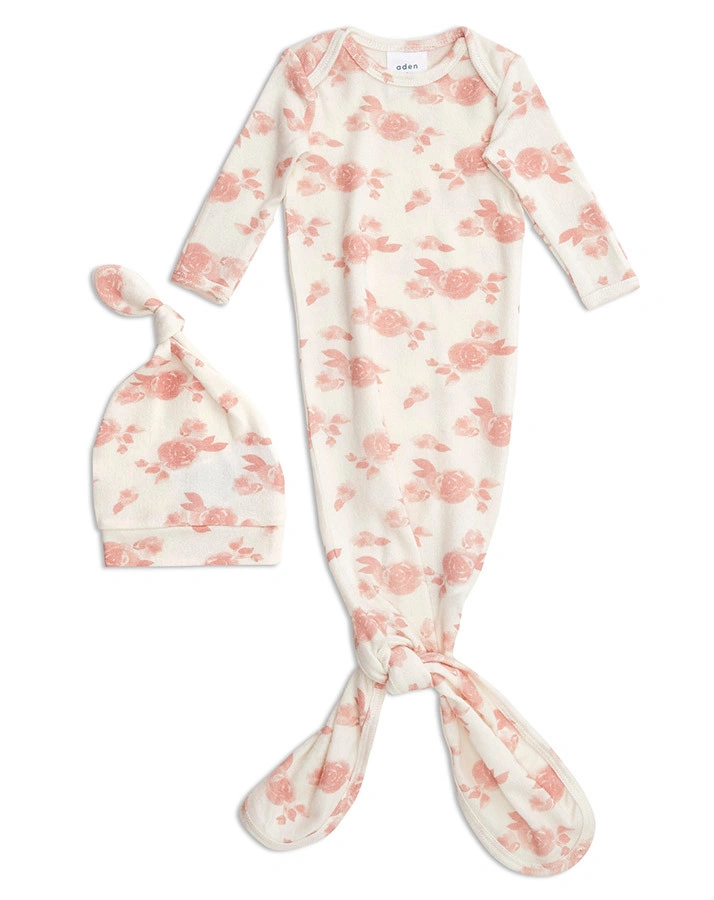 Baby-Set SNUGGLE KNIT – ROSETTES mit Mütze in rosa