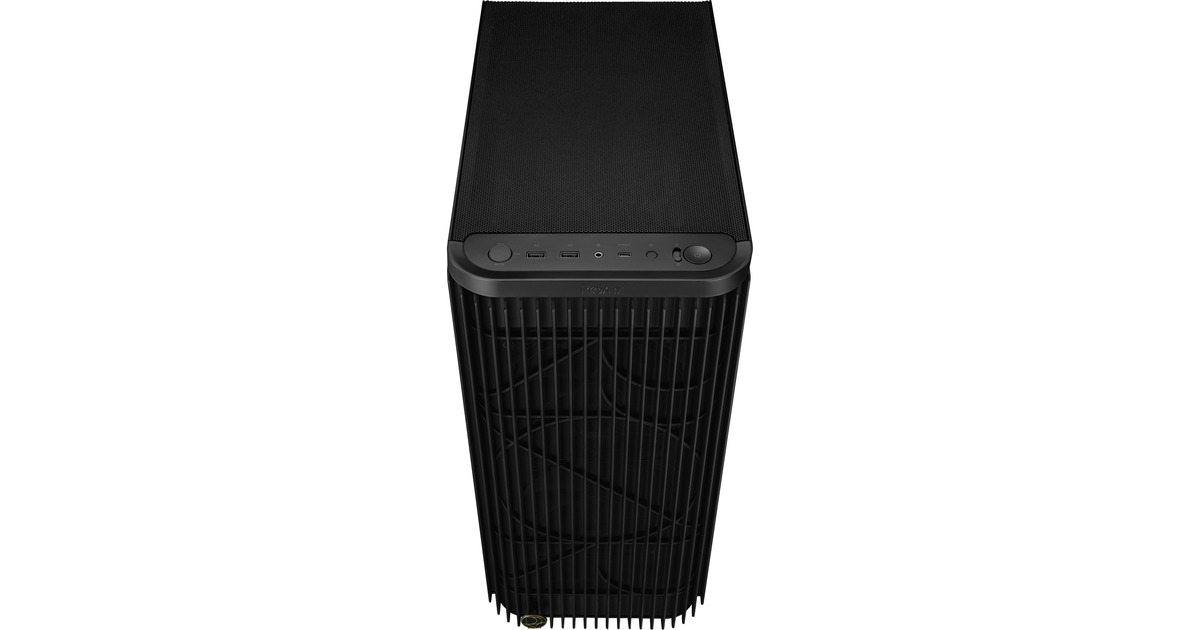 ASUSProArt PA401 - Tempered Glass Panel midi tower behuizing  (Zwart | 2x USB-A | 1x USB-C | Tempered Glass)
