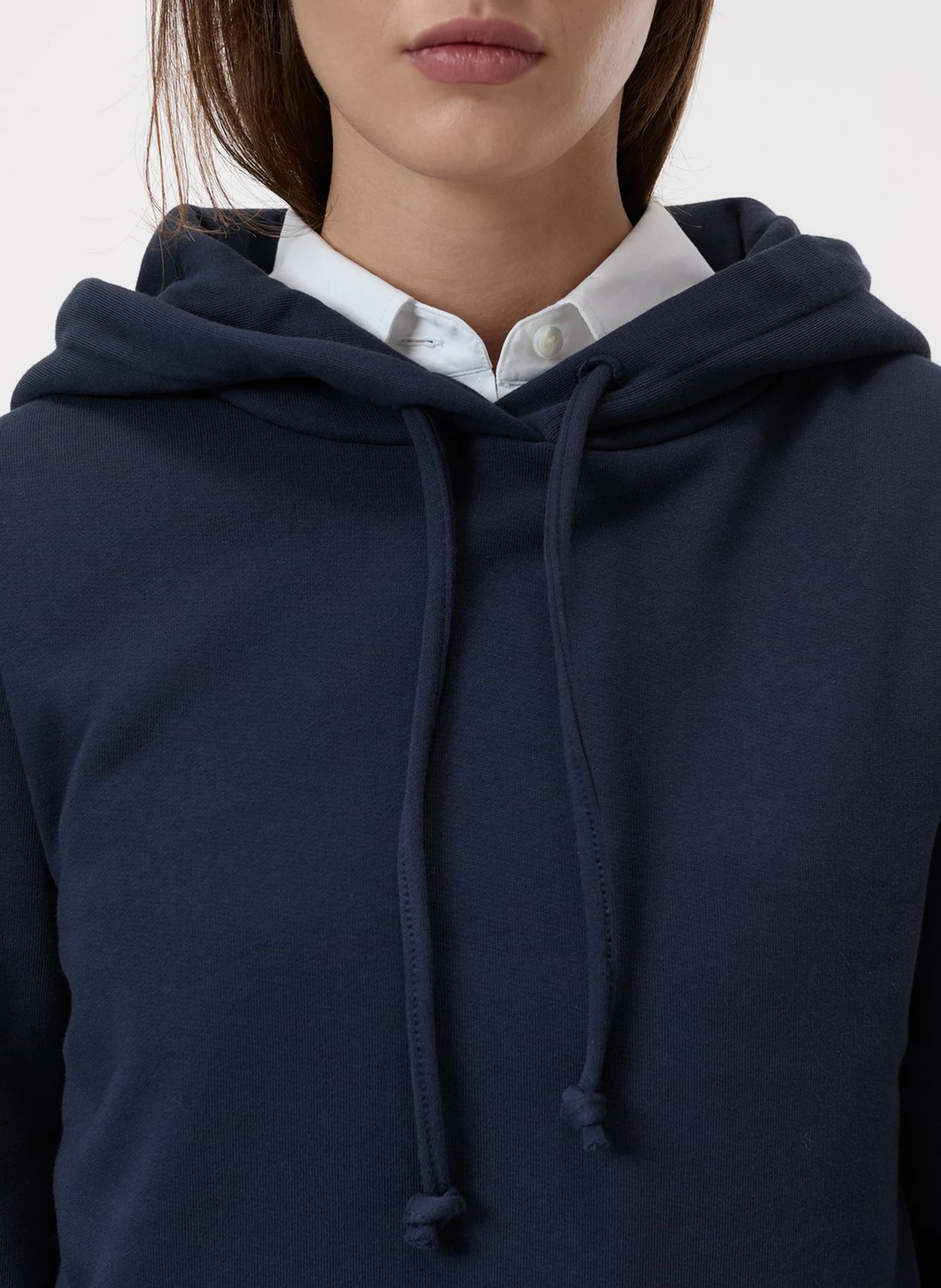 Sweat à capuche brodée | Bleu