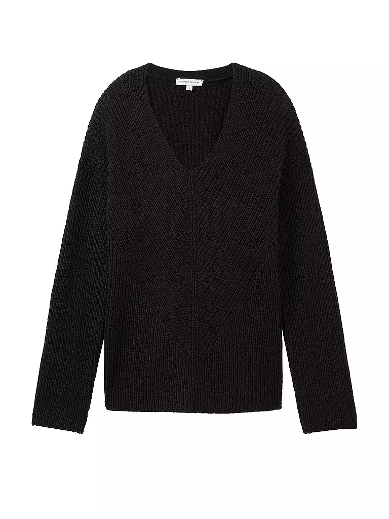 TOM TAILOR Pullover schwarz