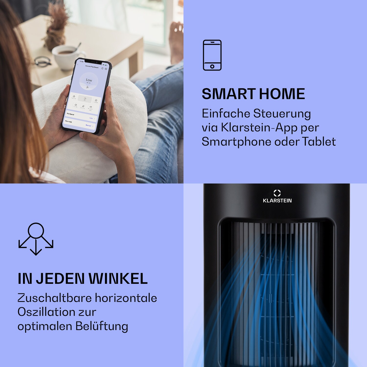 IceWind Plus Smart 4-in-1 Luftkühler Ventilator App-Steuerung