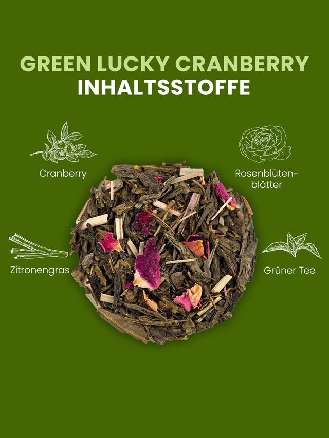 Grüner Tee Cranberry, 3er-Set