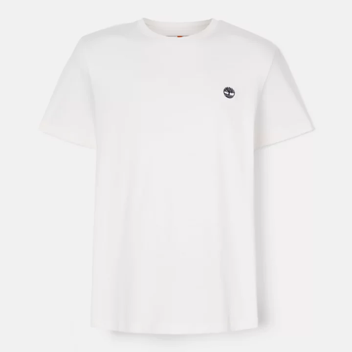 T-shirt coupe slim Dunstan River pour homme en blanc