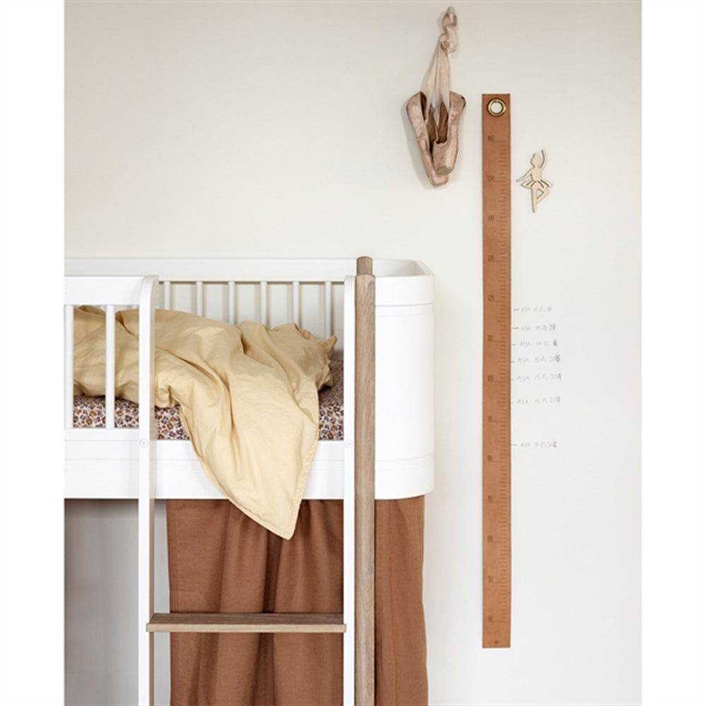 Køb Oliver Furniture Wood Mini+ Halvhøj Seng Hvid/Eg
