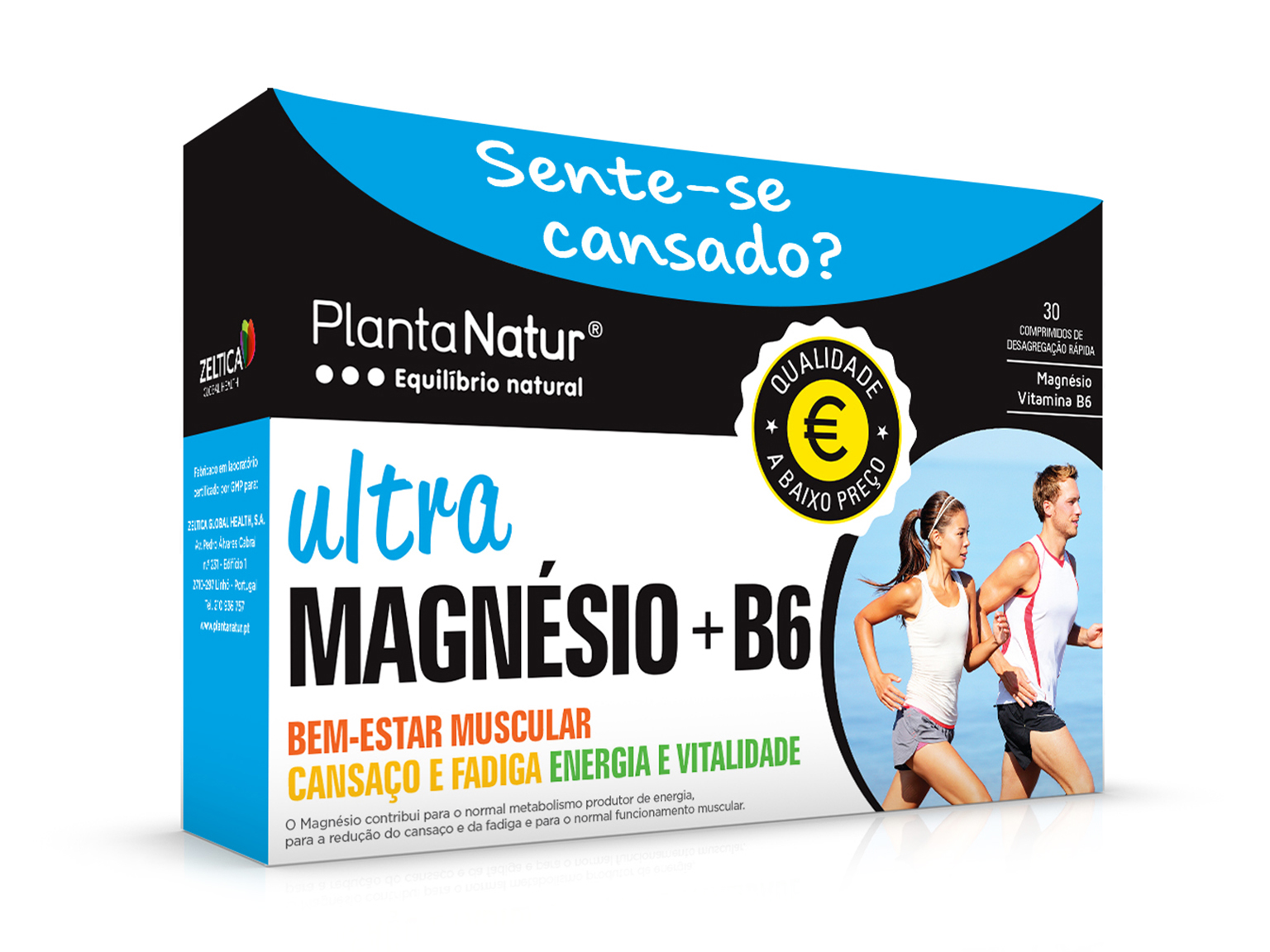 SUPLEMENTO PLANTANATUR ULTRA MAGNÉSIO   B6 30 COMP