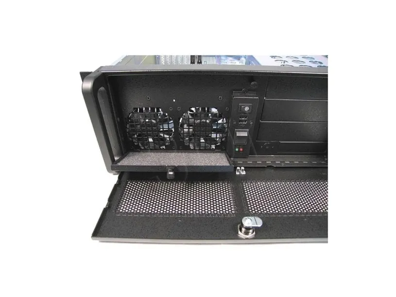 Chieftec UNC-410S-B - Rack-monterbar 4U - ATX - ingen strømforsyning - sort - USB