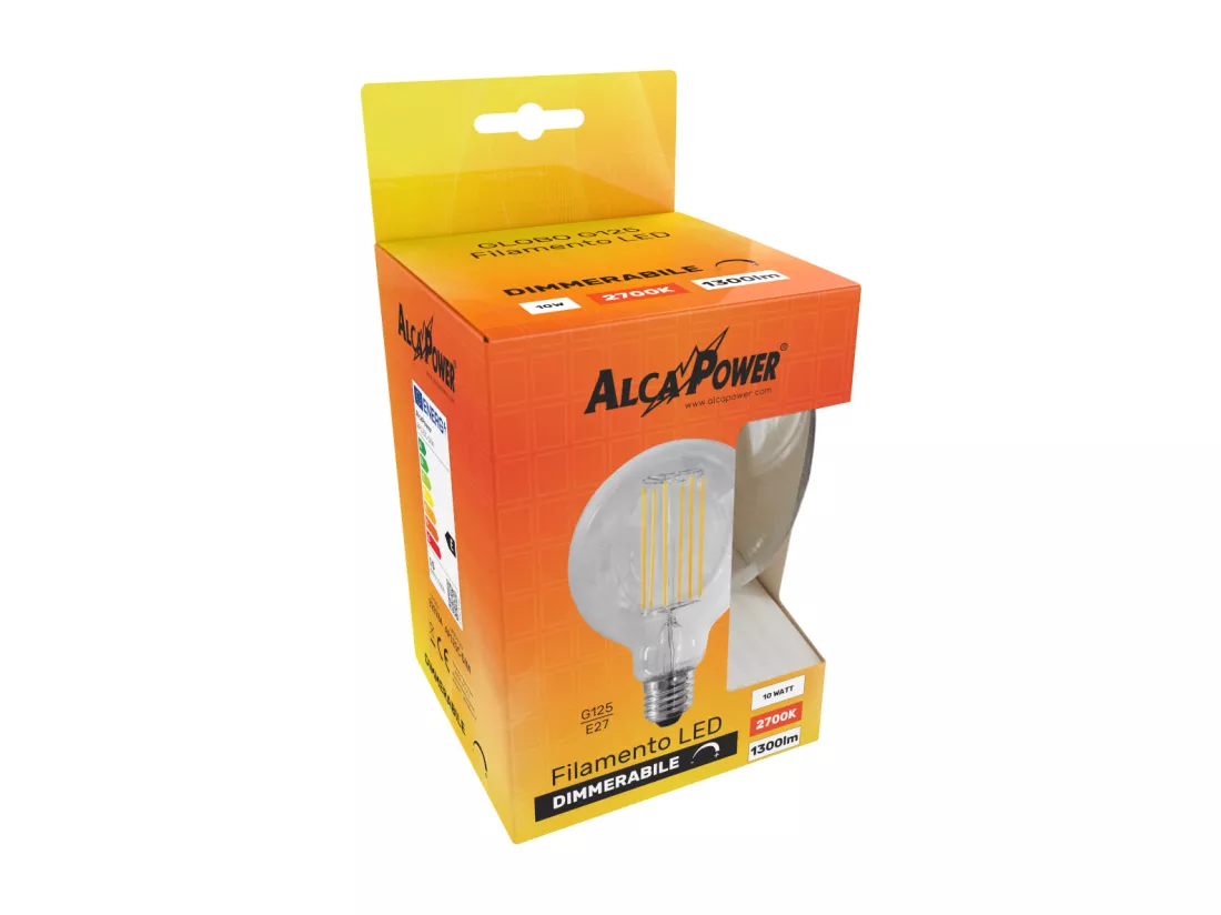 Ampoule LED Globo G125 à intensité variable 10W 2700K E27