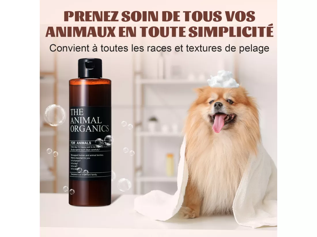 Après-shampoing Naturel pour Chien 250ML,Conditionneur pour chien,Ingrédients actifs naturels,Conditionneur de Pelage