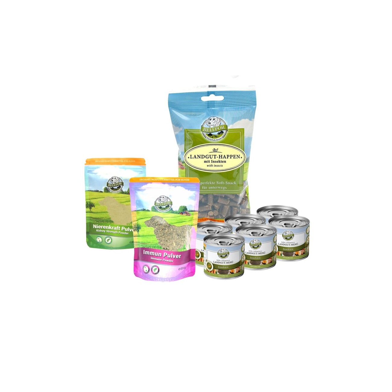 Bellfor Hypoallergenes Hundefutter Nass im Sparset für kleine Hunde 2,760 g