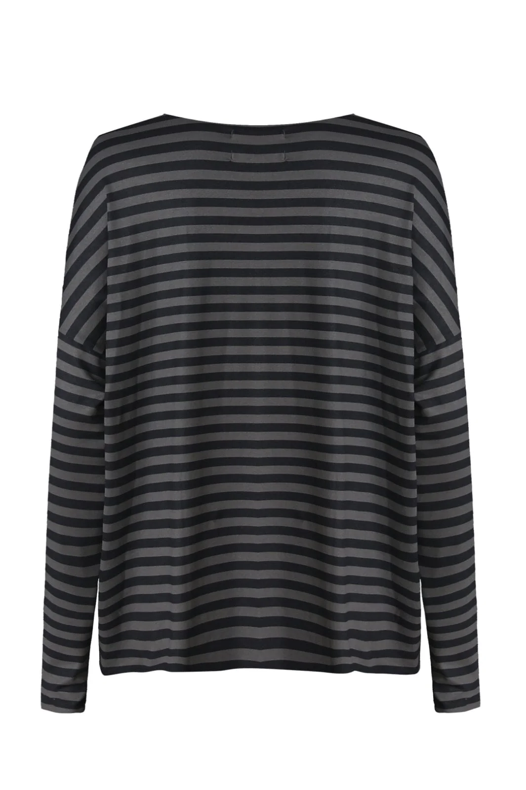 Liberte Alma-Ls-Top 9504 grey black stripe