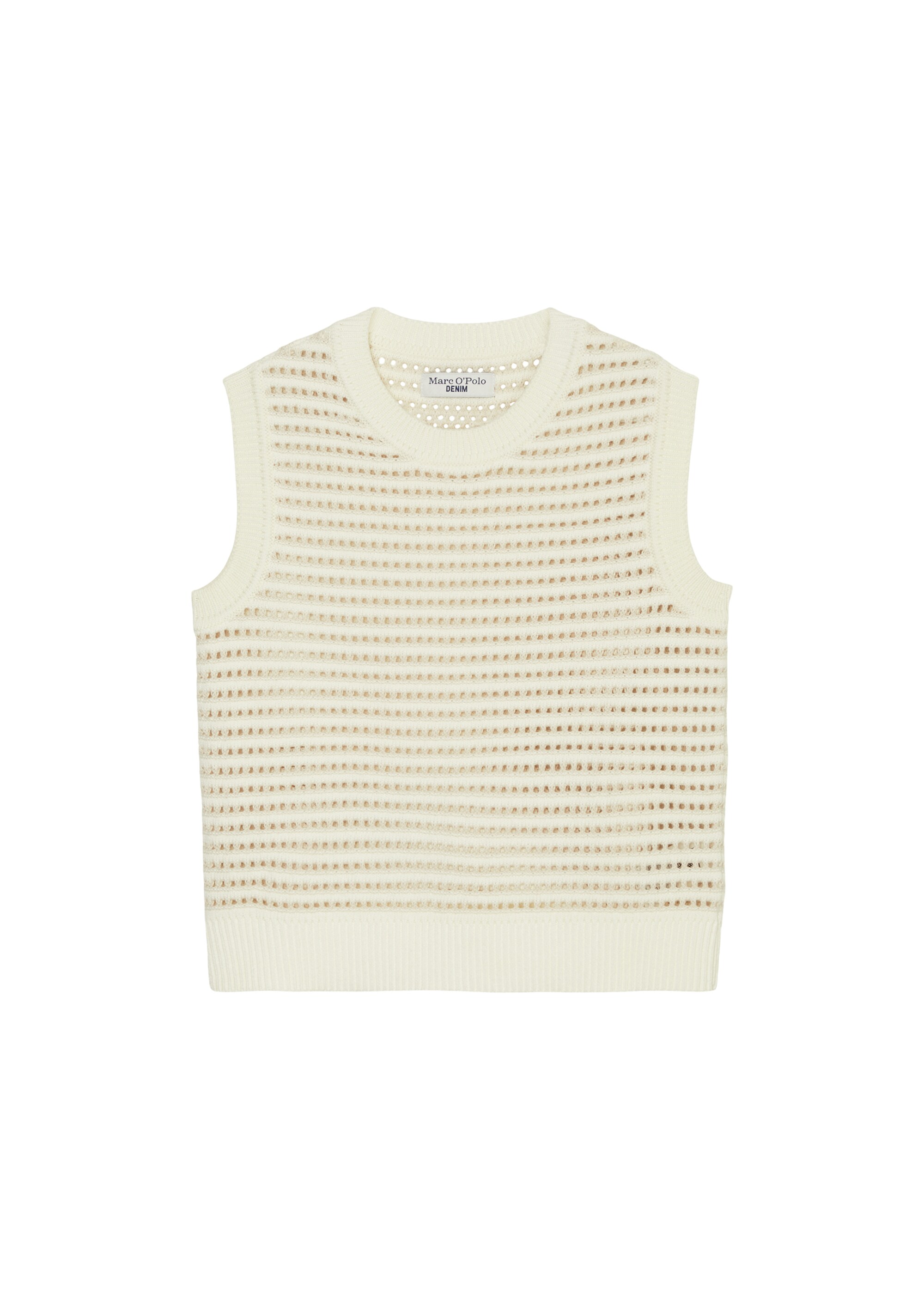 DfC Ajour-Pullunder regularaus Organic Cotton-Garn