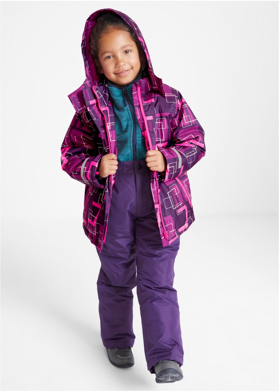 Veste de ski fille, imperméable et respirante