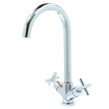 Aqualino Keukenkraan Ceronda 2-knops Chroom
