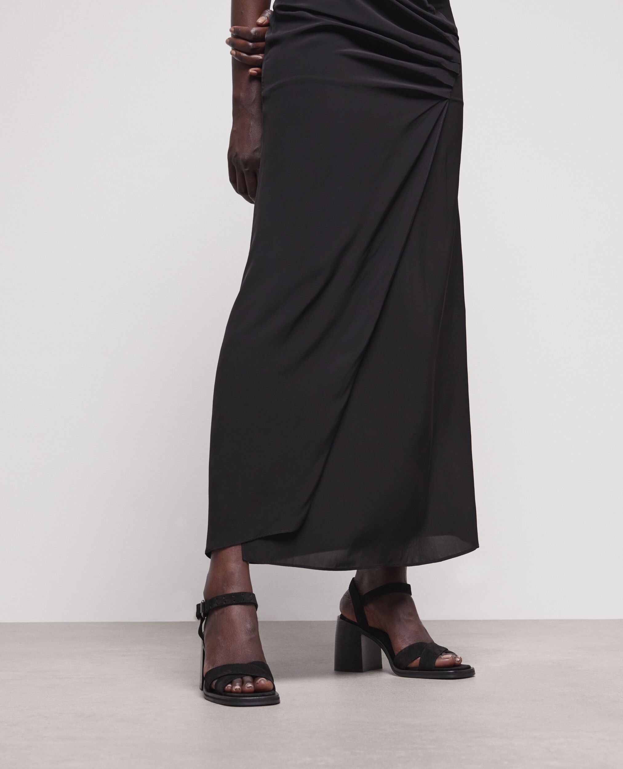 Sandales en cuir noires