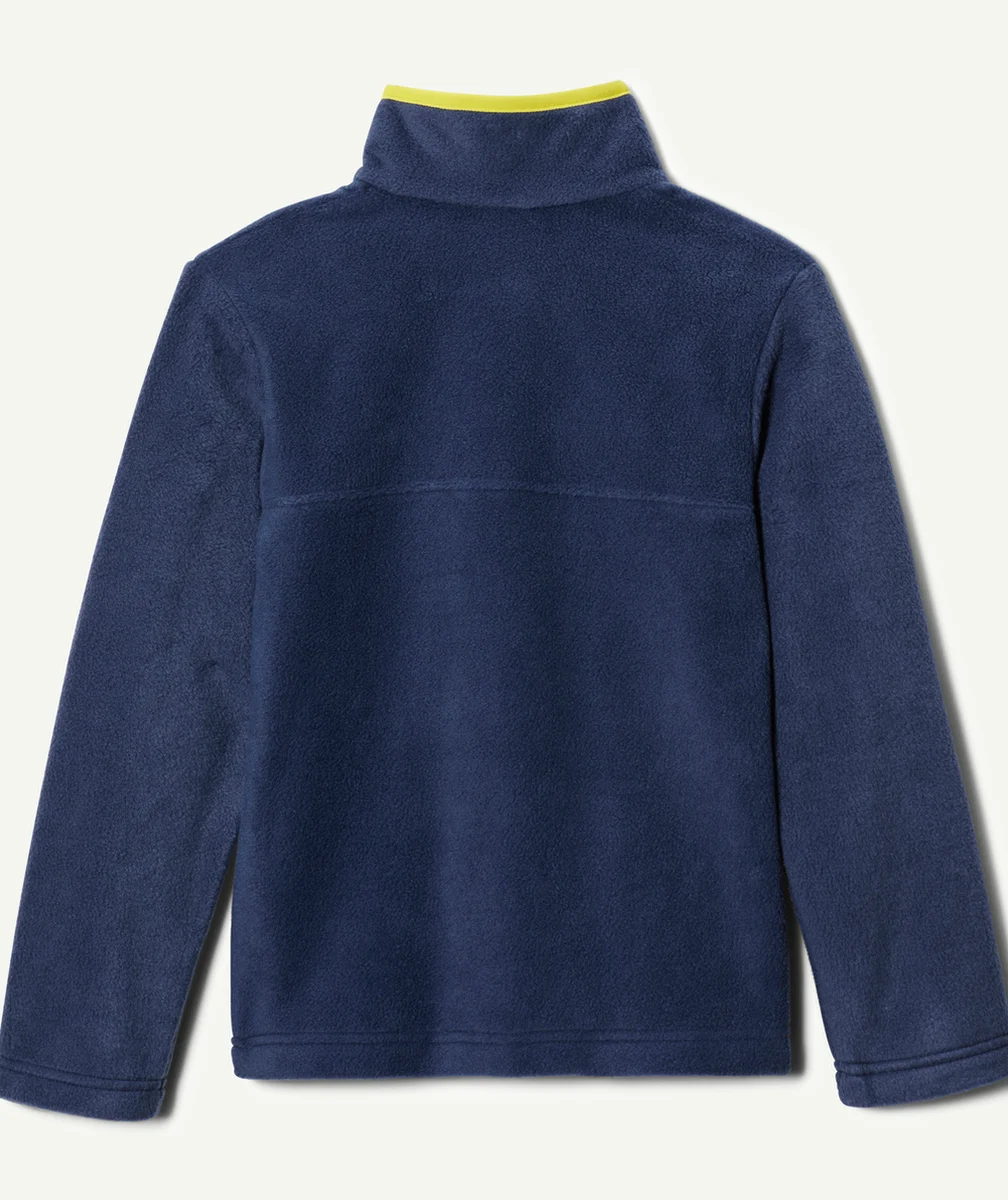 COLUMBIAPULL STEENS MTN GARÇON EN POLAIRE BLEU MARINE ET JAUNE