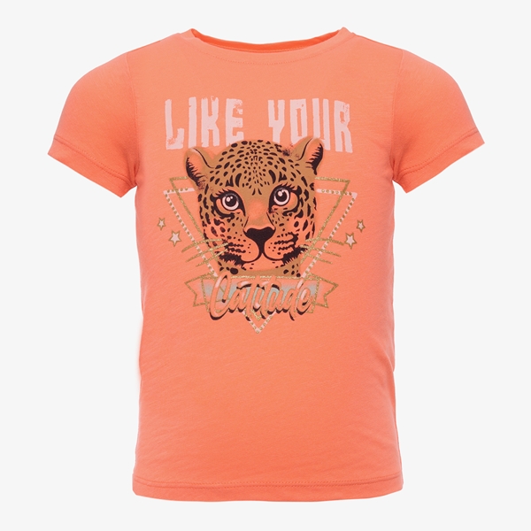 TwoDay meisjes T-shirt met een panterkop