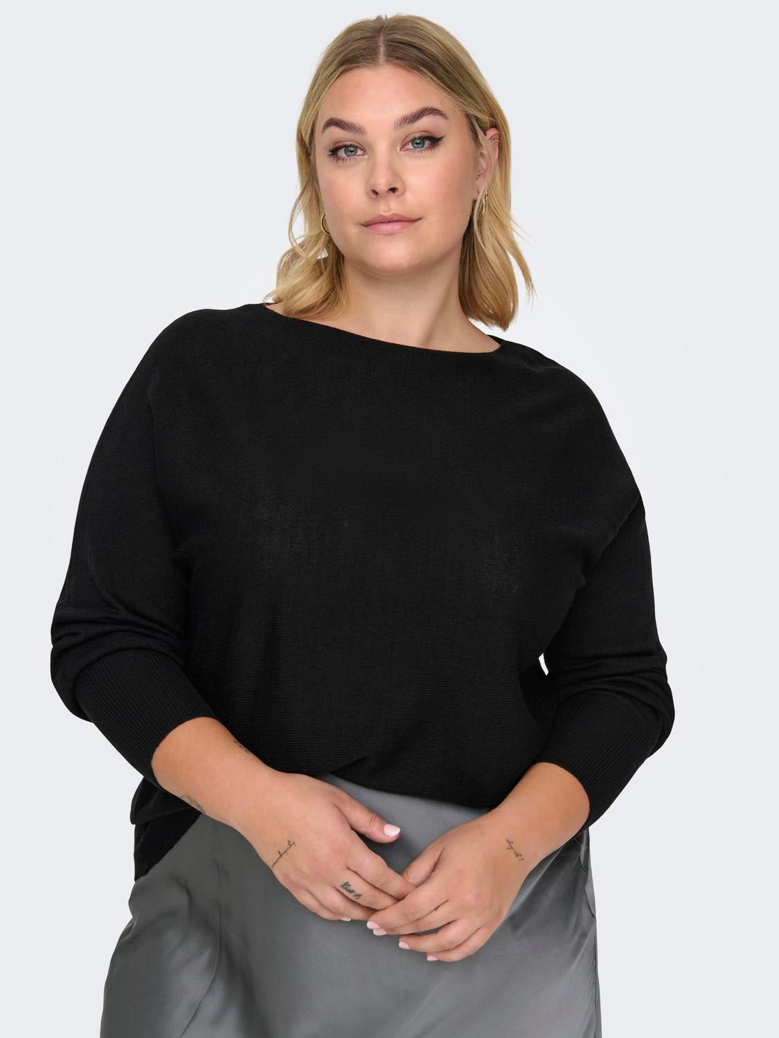 CARAIDA Strickpullover Black