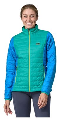 Doudoune Femme Patagonia Nano Puff Bleu/Vert