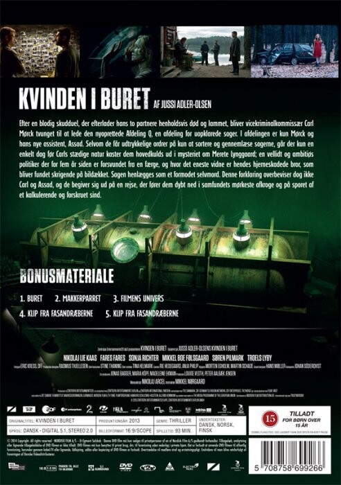 Kvinden I Buret - Afdeling Q Film 1 - DVD