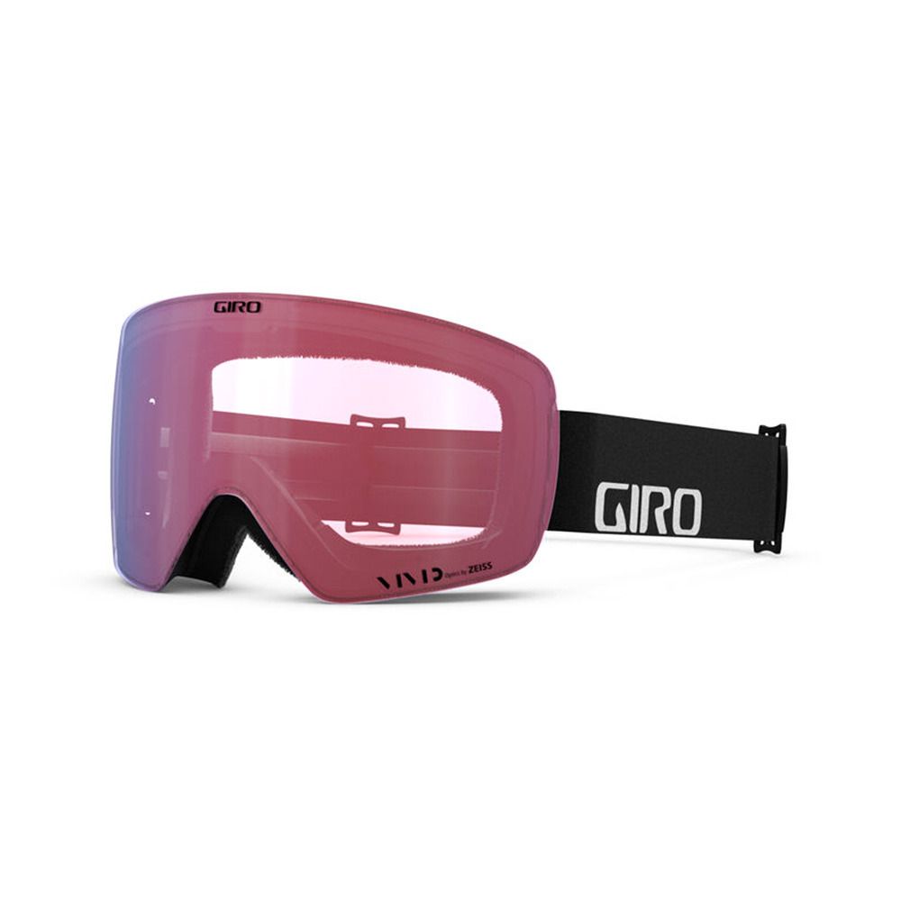 Giro CONTOUR - Masque ski Homme black mono/vivid ember + Écran supplémentaire vivid infrared