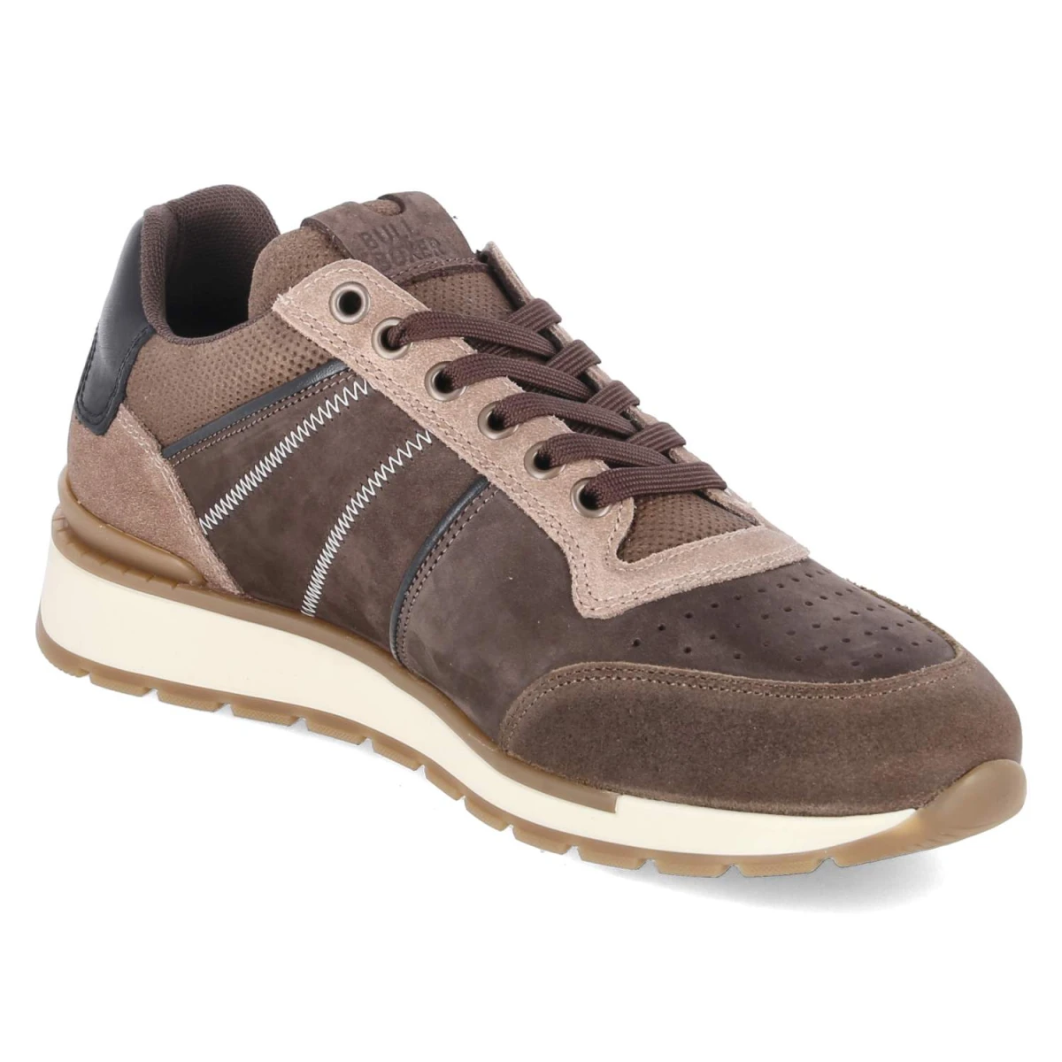 BullboxerLow Sneaker - Dark Brown - Taupe