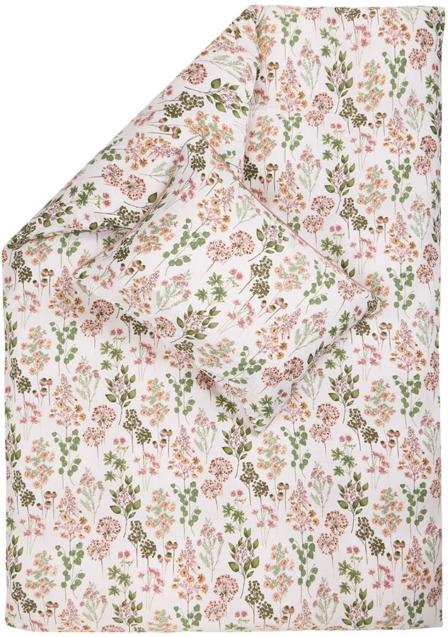 Juni satengsengesett 140x200 rosa