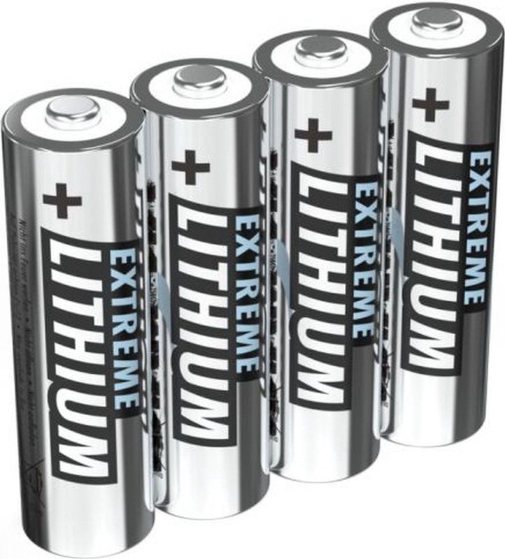 ANSMANN Extreme Mignon AA - 4 Stuk - Lithium - Zilver