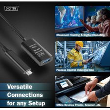 Câble de rallonge actif USB 3.2 Gen2, 5 m