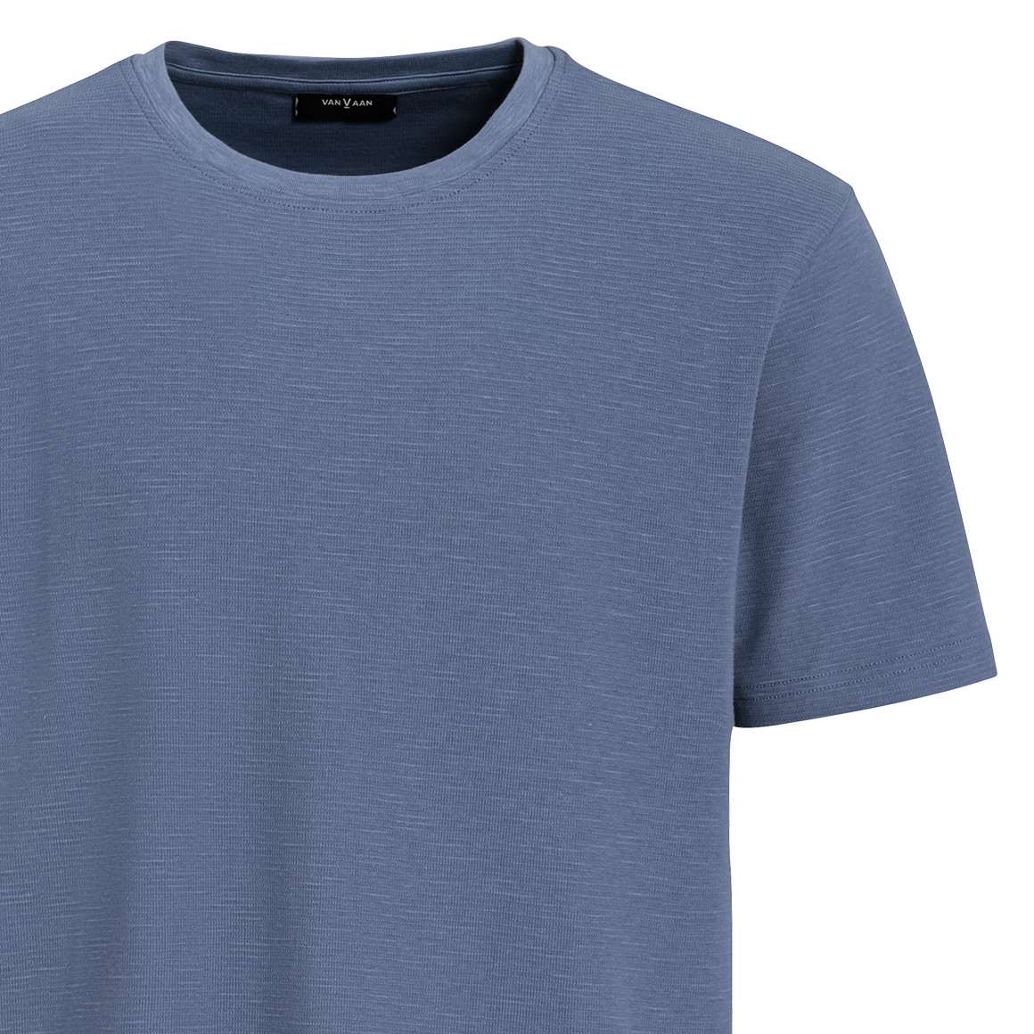 VanVaan Herren T-Shirt aus strukturiertem Material blau