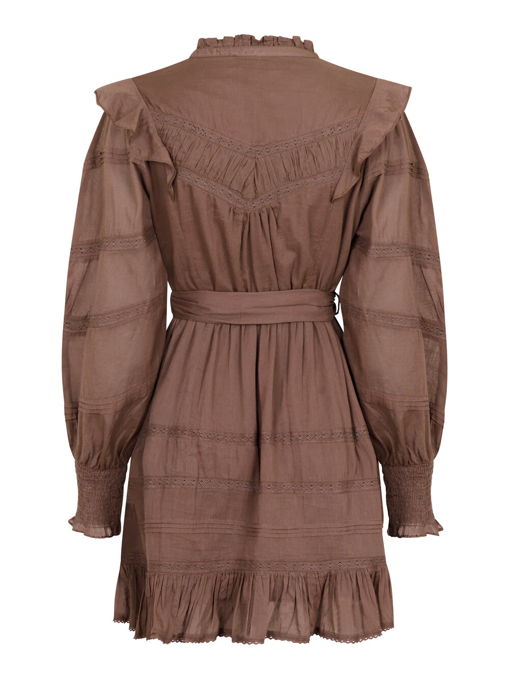 Neo Noir  Salli S Voile kjole - lysebrun