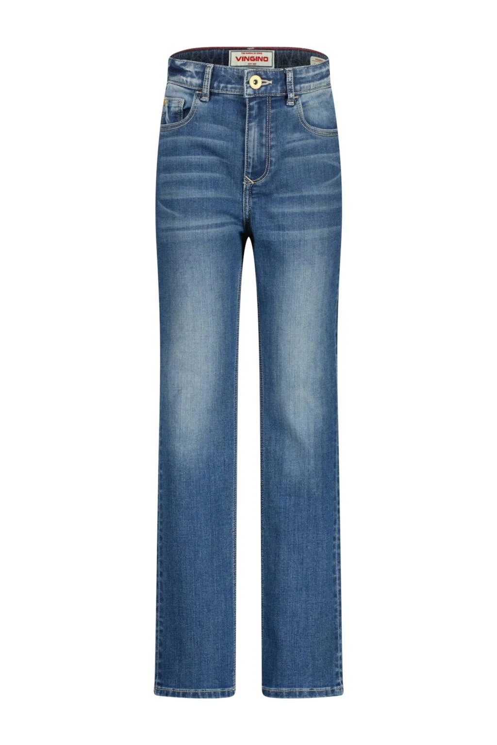 Vingino straight leg jeans medium blue denim