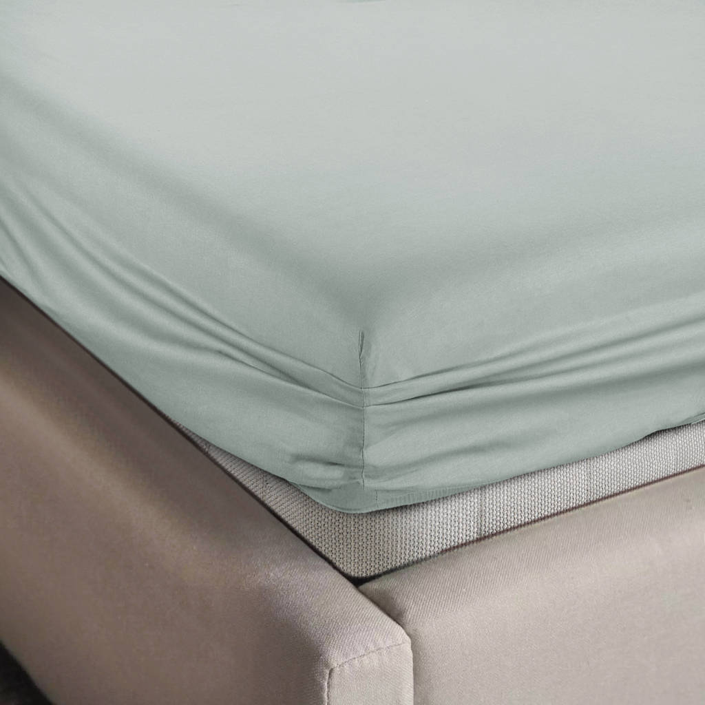 ledikant hoeslaken jersey 60x120 lichtgroen