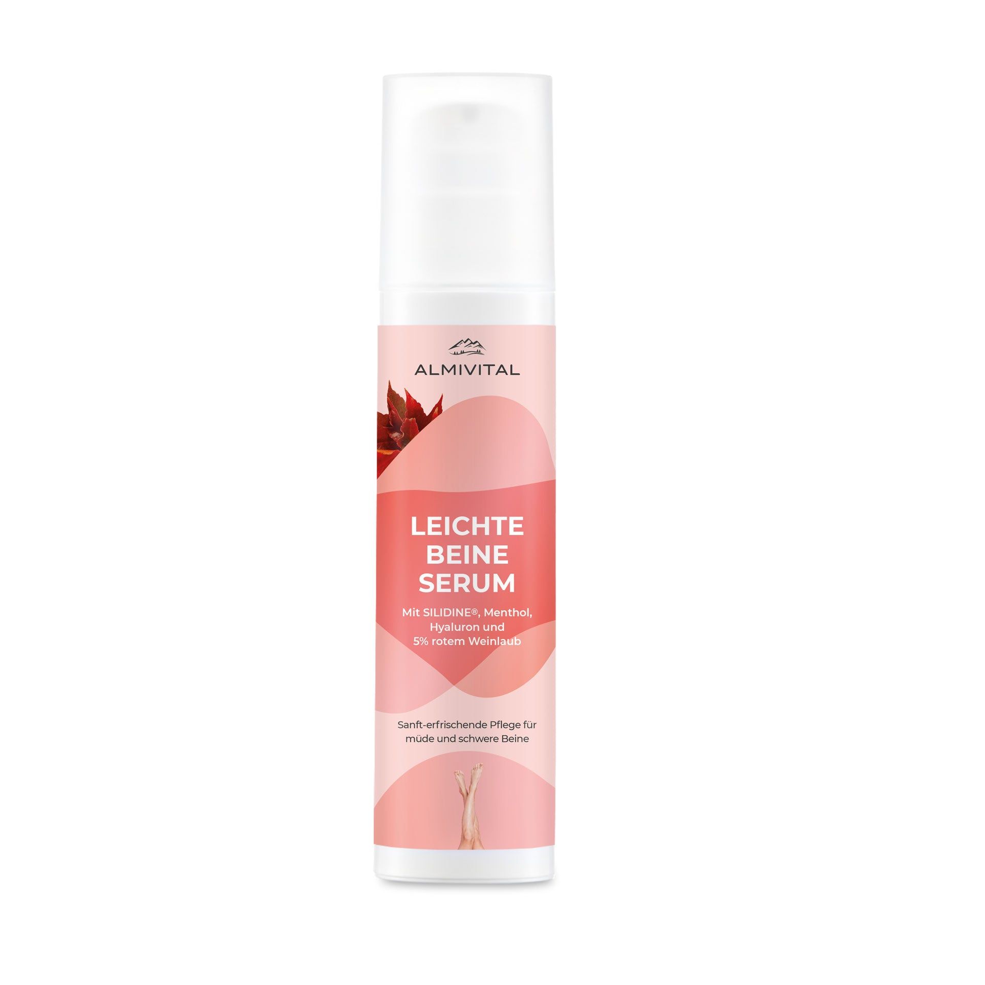 ALMIVITAL Leichte Beine Serum – Pflege für müde Beine mit Silidine®, Rosskastanie & Menthol