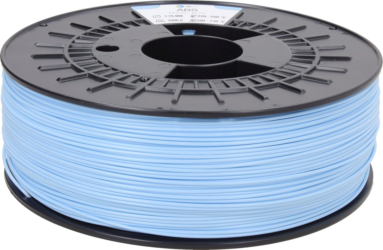 3DJAKE  ABS Pastellblau, 1,75 mm / 2300 g    ABS Filament für industrielle Anwendungen