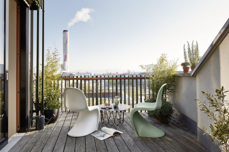 Vitra Panton chair stoel (nieuwe zithoogte) Wit