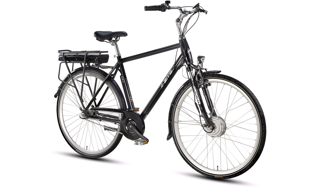 El-cykel City herre 36V-10,4Ah 3-gear sort