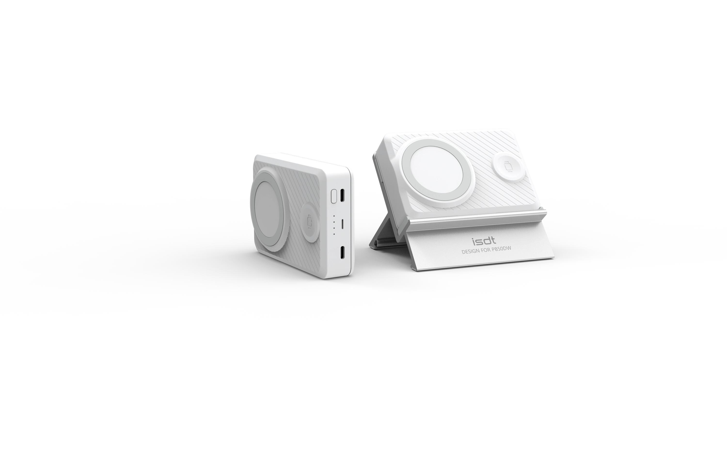 Powerbank PB50DW 50 Wh, 2x USB-C PD 36WPortables Ladegerät mit 2x USB-C und Wireless-Charger