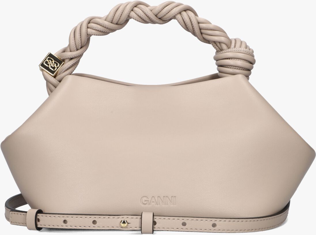 creme ganni handtas ganni bou bag small