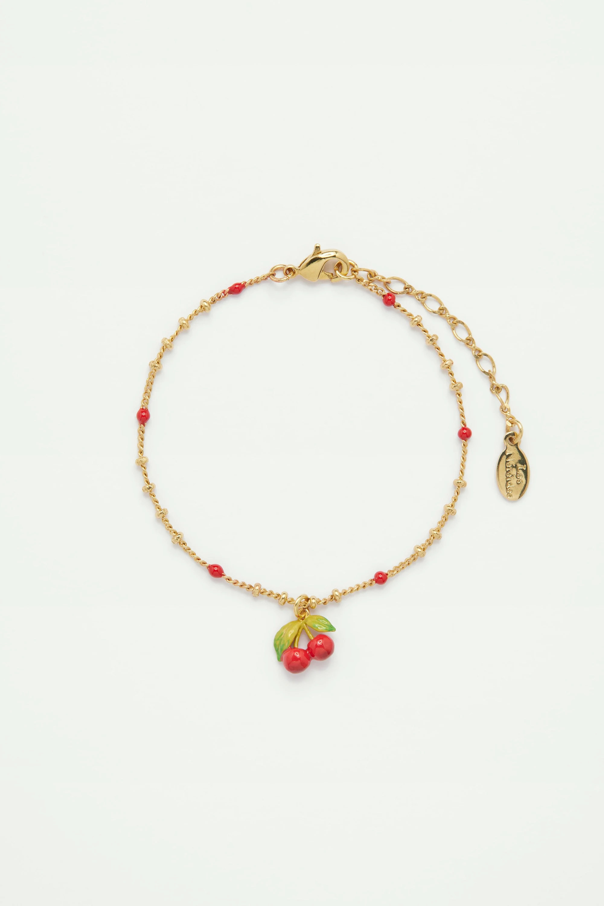 Bracelet pendentif cerise | Rouge