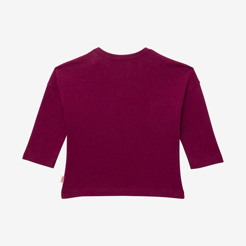 T-shirt bébé violet à message en coton recyclé Catimini Mauve Violet