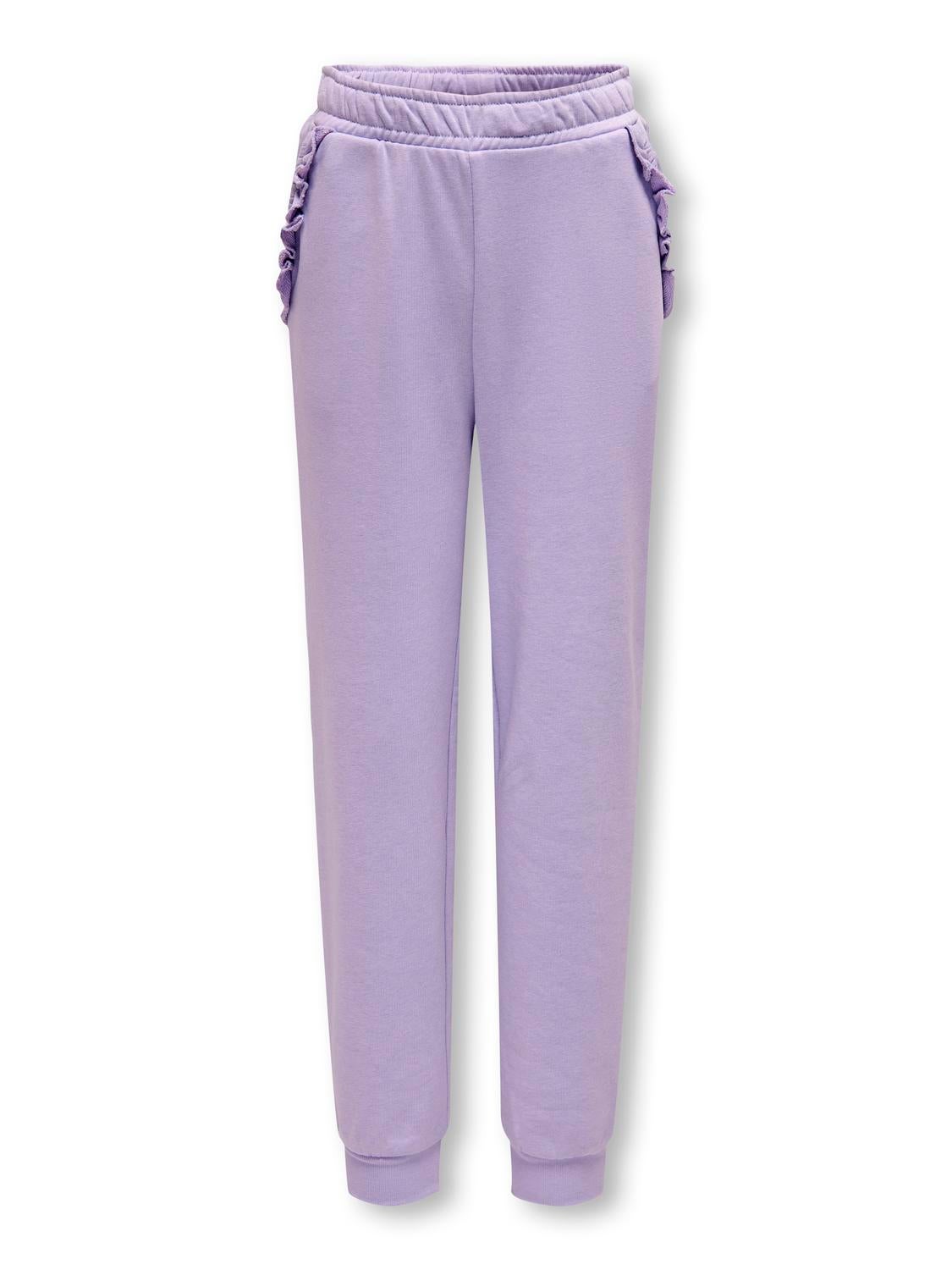 KOGFEEL Normal geschnitten Jogginghose Purple Rose