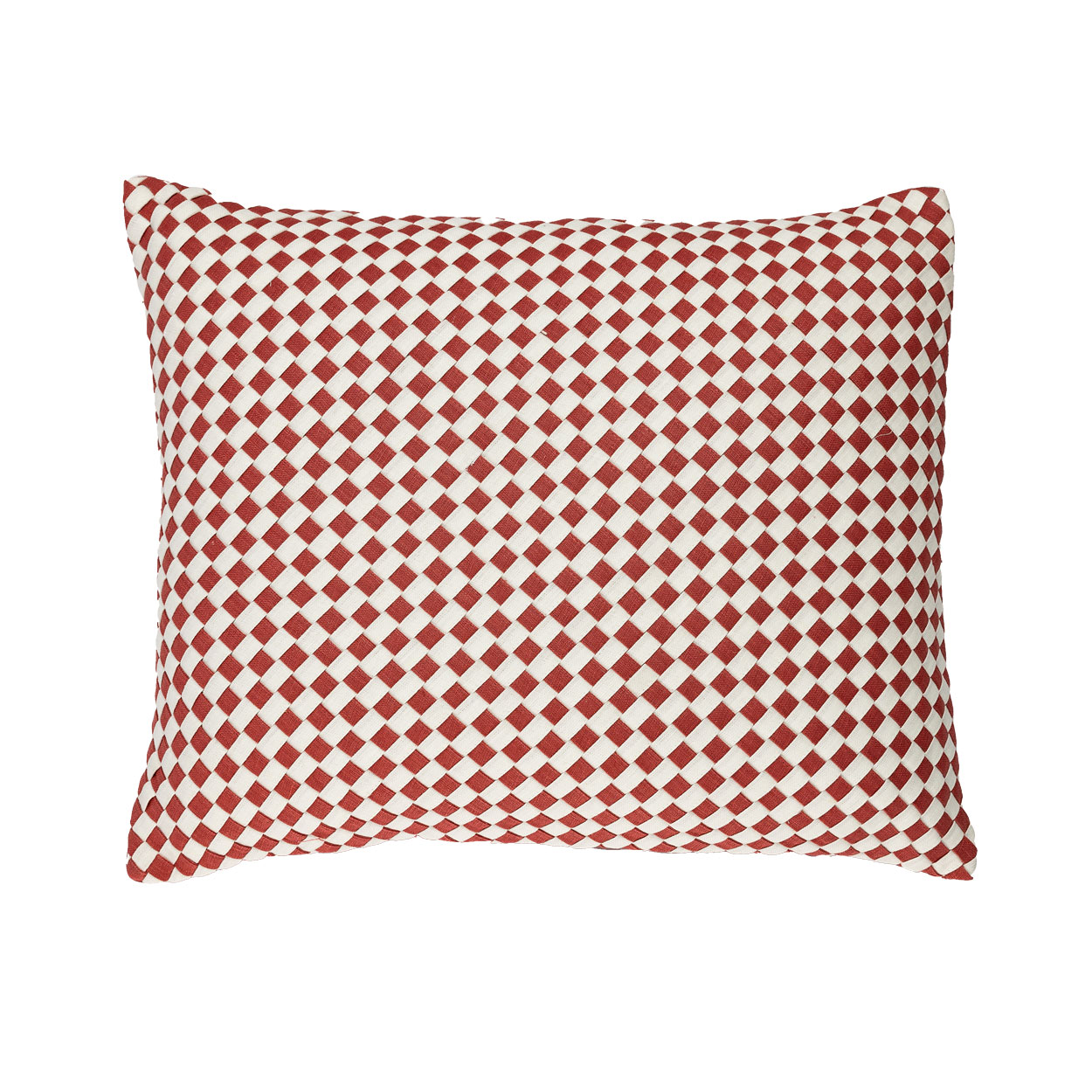 Kussen linnen Woven Mineralred/offwhite