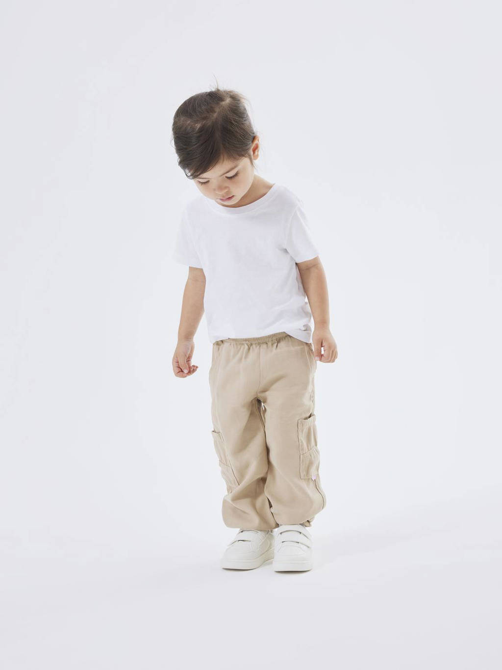 NAME IT cargobroek NMFBELLA beige