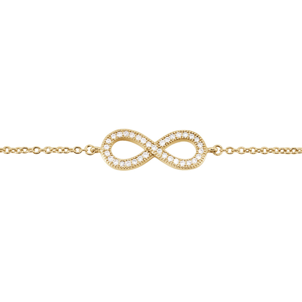 Bracelet Merane Plaqué Or Jaune Oxyde De Zirconium