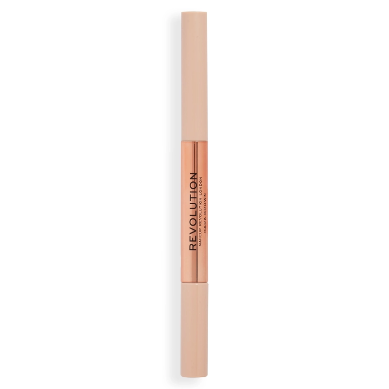 Makeup Revolution Fluffy Brow Filter Duo 1 ml - Dark Brown